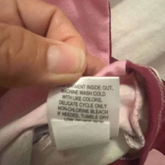 Hello Kitty Pink and White Striped Long Sleeve Dress - Picture 8 of 10